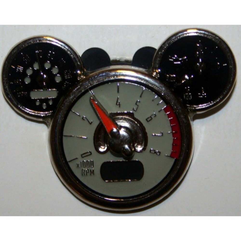 Mickey Mouse Icon Tachometer Pin